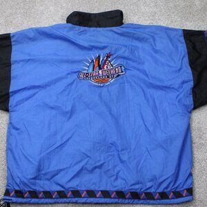 VTG Unique Sports Jacket Mens XL Blue 1997 NBA All Star Weekend Windbreaker